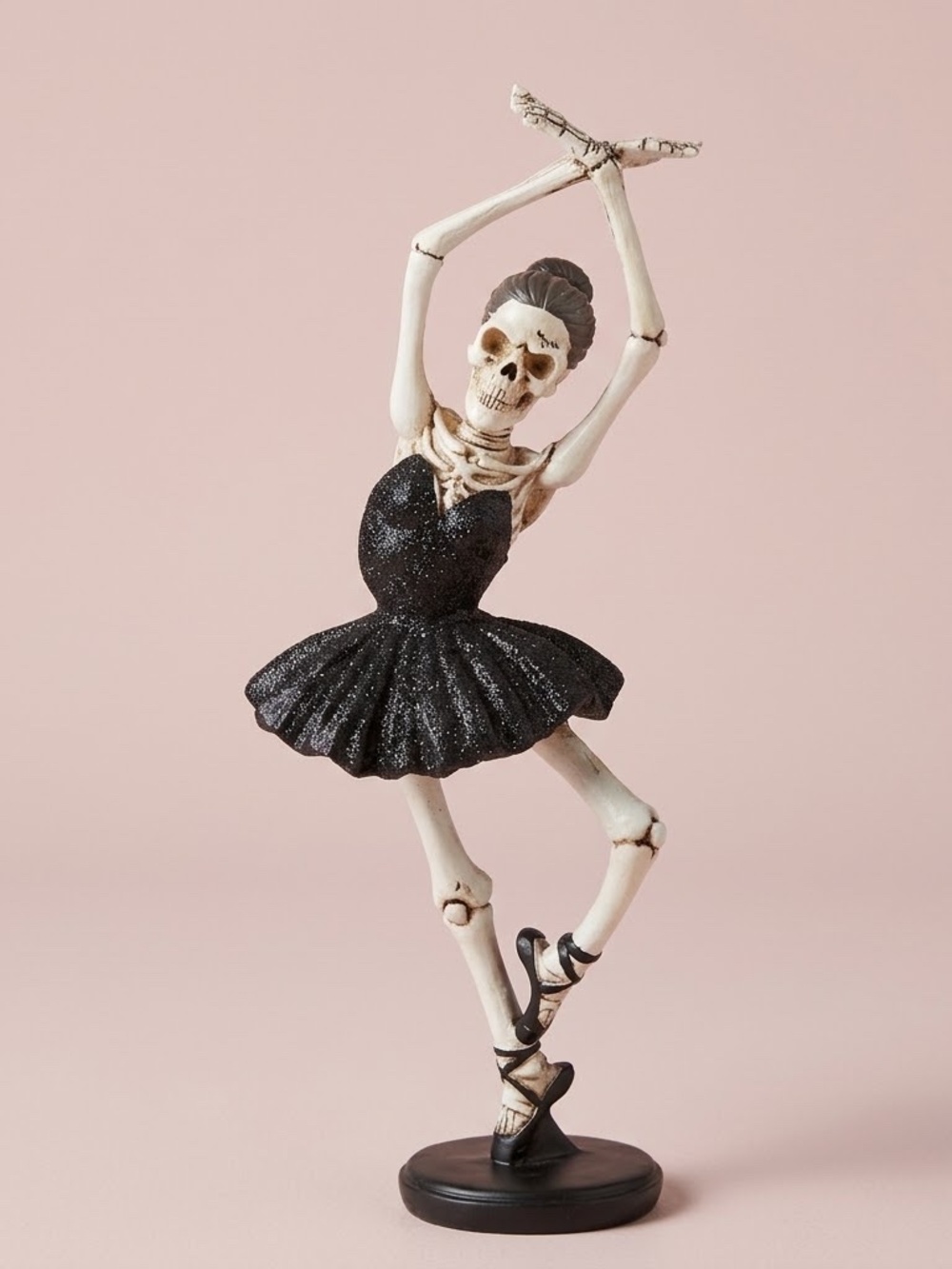 NWT Skeleton Ballerina Figurine in Black Tutu